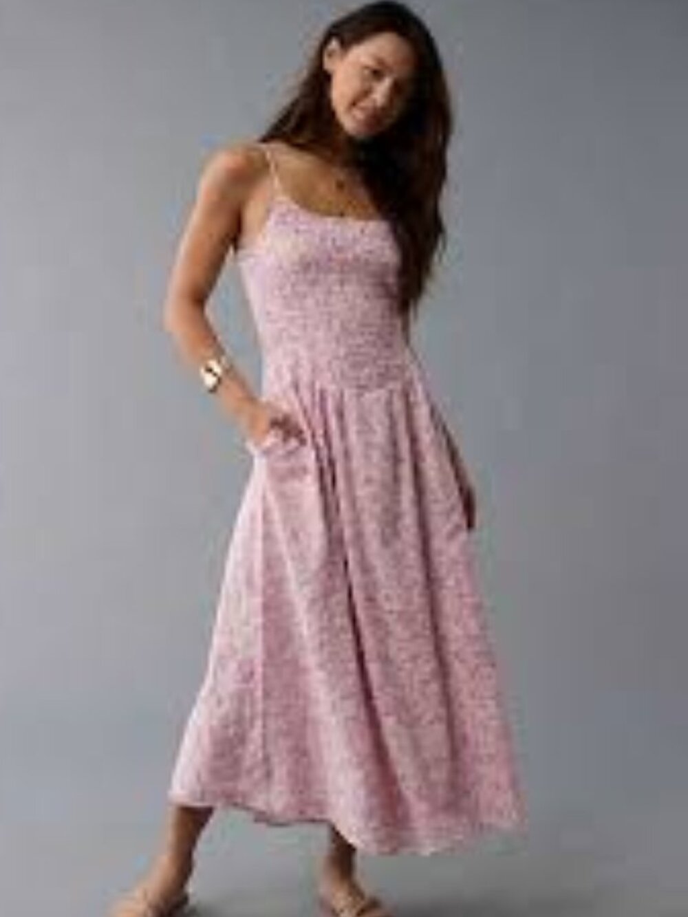 American Eagle Outfitters Shirred Dress XL
